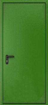 Однопольная входная дверь c простым окрасом и порошковым напылением OP-1521, цена 25 500  руб.