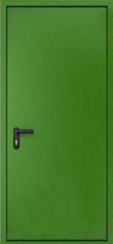 Металлическая однопольная дверь OP-1521 простой окрас и порошковое напыление, цена 25 500  руб.